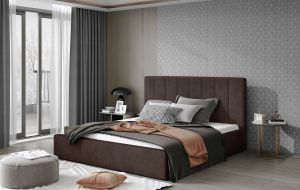 Čalouněná postel AUDREY - Dora 28 - 160x200cm - Dřevo