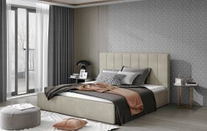 Čalouněná postel AUDREY - Paros 02 - 140x200cm - Dřevo