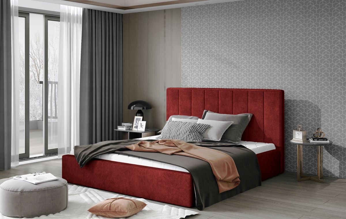 Čalouněná postel AUDREY - Dora 63 - 140x200cm - Dřevo ELTAP