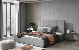 Čalouněná postel AUDREY - Omega 13 - 140x200cm - Dřevo
