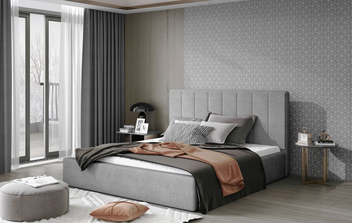 Čalouněná postel AUDREY - Omega 13 - 160x200cm - Dřevo ELTAP