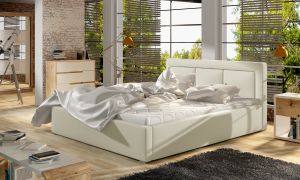 Čalouněná postel BELLUNO - Soft 33 - 140x200cm - Dřevo