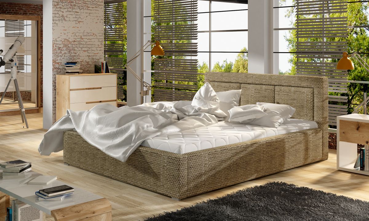 Čalouněná postel BELLUNO - Dřevěný rám