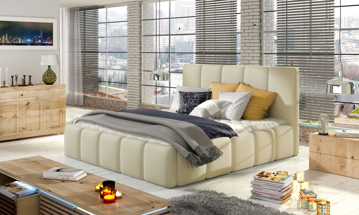 Čalouněná postel EDVIGE - Soft 33 - 160x200cm - s úložným prostorem ELTAP