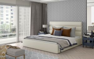 Čalouněná postel CARAMEL - Soft 33 - 140x200cm - Dřevo