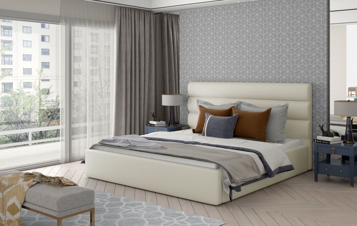 Čalouněná postel CARAMEL - Soft 33 - 140x200cm - Dřevo ELTAP