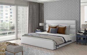 Čalouněná postel CARAMEL - Soft 17 - 140x200cm - Dřevo