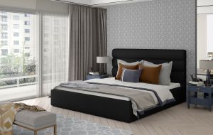 Čalouněná postel CARAMEL - Sawana 14 - 140x200cm - Dřevo