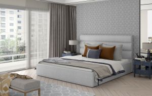 Čalouněná postel CARAMEL - Grande 81 - 140x200cm - Dřevo