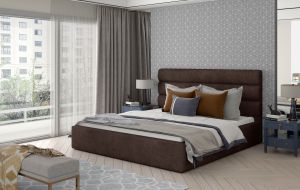 Čalouněná postel CARAMEL - Dora 28 - 140x200cm - Dřevo