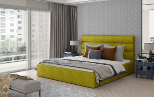 Čalouněná postel CARAMEL - Omega 68 - 140x200cm - Dřevo