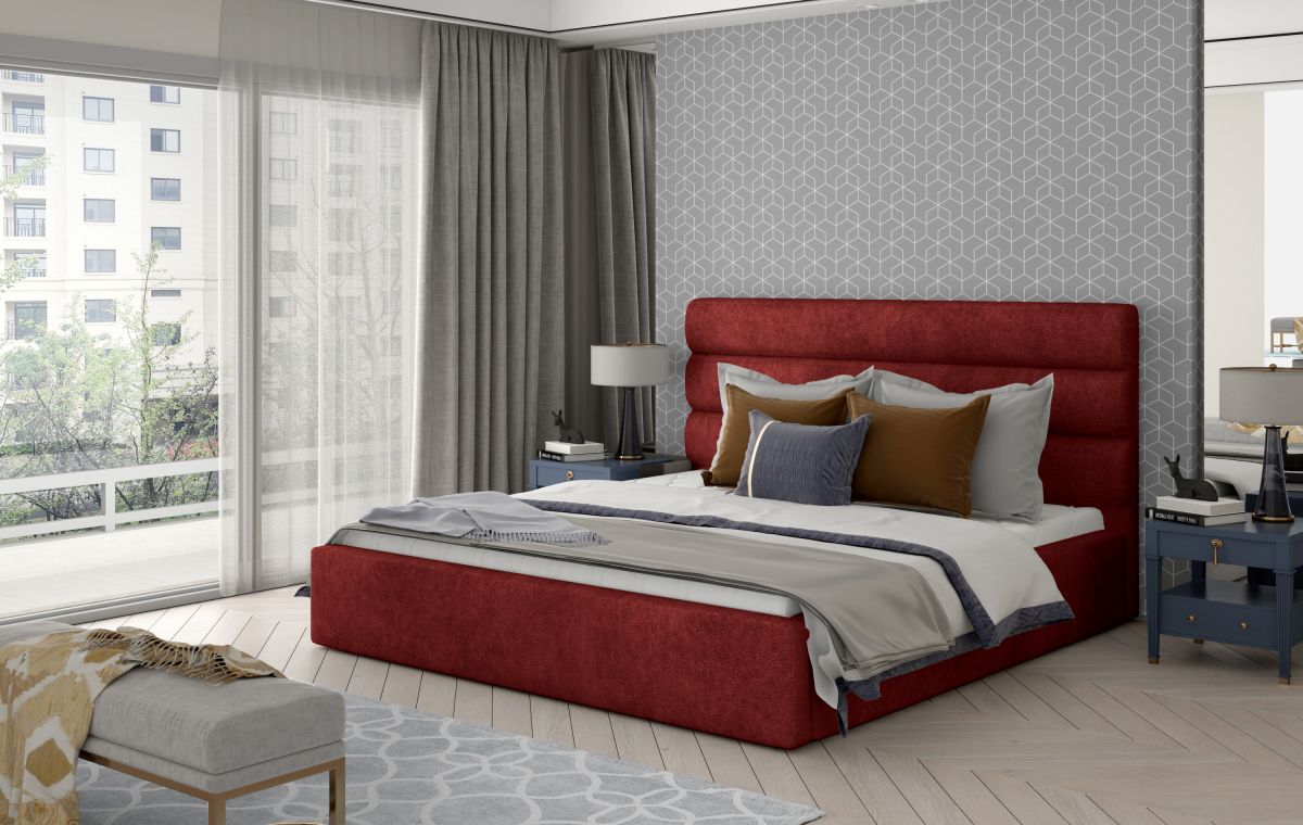 Čalouněná postel CARAMEL - Dora 63 - 160x200cm - Dřevo ELTAP