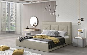 Čalouněná postel CLOE - Paros 02 - 140x200cm - Dřevo