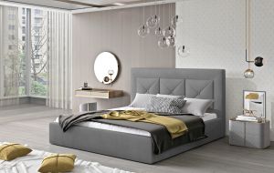 Čalouněná postel CLOE - Monolith 85 - 140x200cm - Dřevo