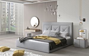 Čalouněná postel CLOE - Sawana 21 - 140x200cm - Dřevo ELTAP