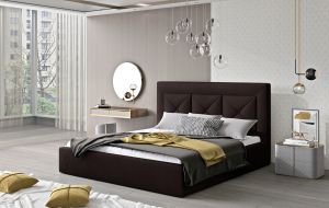 Čalouněná postel CLOE - Monolith 29 - 140x200cm - Dřevo