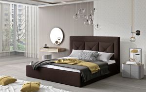 Čalouněná postel CLOE - Sawana 26 - 140x200cm - Dřevo