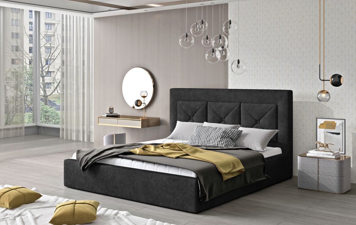 Čalouněná postel CLOE - Dora 96 - 140x200cm - Dřevo ELTAP