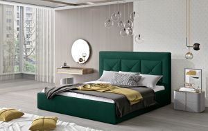Čalouněná postel CLOE - Monolith 37 - 140x200cm - Dřevo