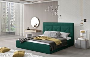 Čalouněná postel CLOE - Kronos 19 - 140x200cm - Dřevo