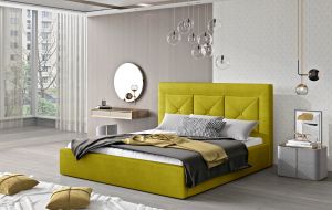 Čalouněná postel CLOE - Omega 68 - 140x200cm - Dřevo