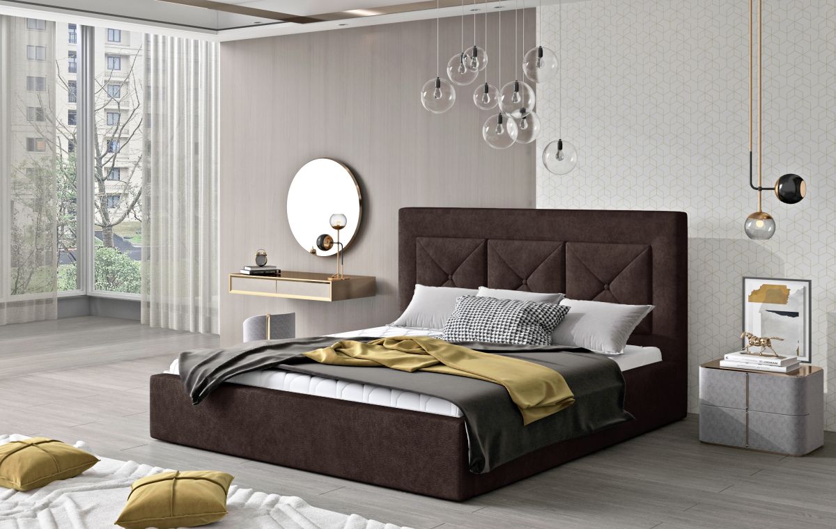Čalouněná postel CLOE - Dora 28 - 140x200cm - Kov ELTAP