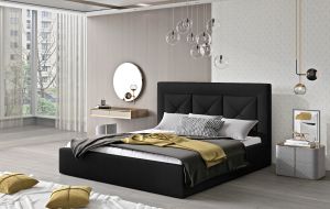 Čalouněná postel CLOE - Matt Velvet 99 - 160x200cm - Dřevo