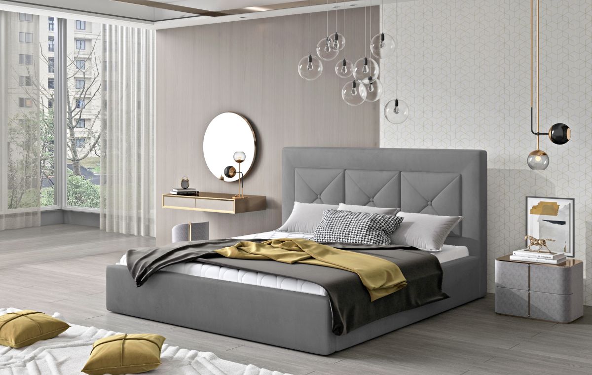 Čalouněná postel CLOE - Monolith 85 - 160x200cm - Dřevo ELTAP
