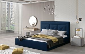 Čalouněná postel CLOE - Monolith 77 - 160x200cm - Dřevo