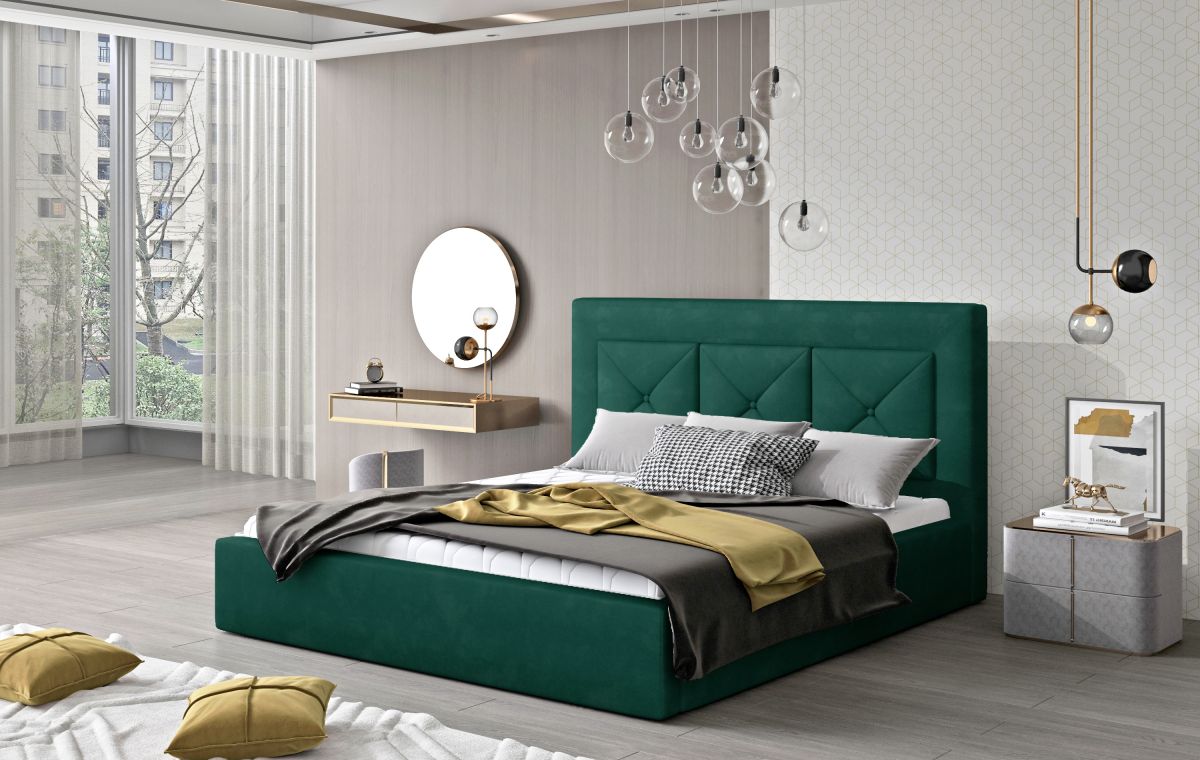 Čalouněná postel CLOE - Kronos 19 - 160x200cm - Dřevo ELTAP