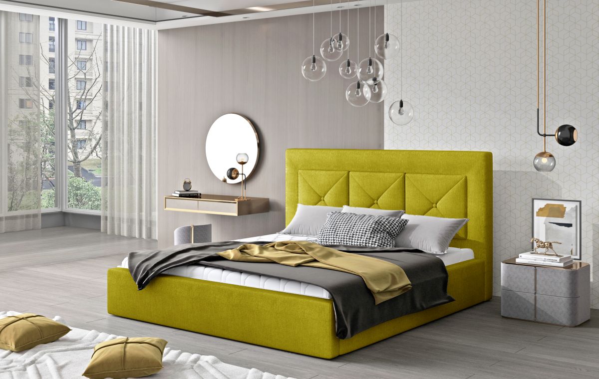 Čalouněná postel CLOE - Omega 68 - 160x200cm - Dřevo ELTAP