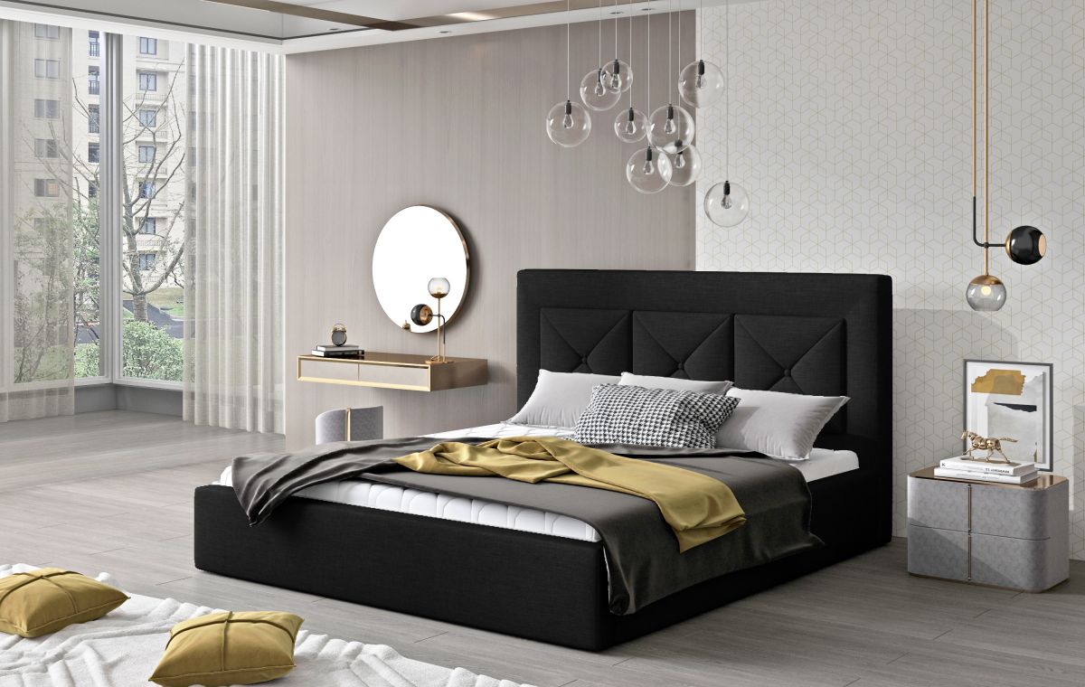 Čalouněná postel CLOE - Sawana 14 - 180x200cm - Dřevo ELTAP