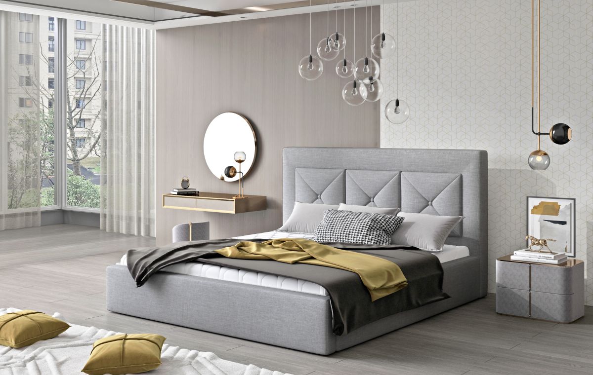 Čalouněná postel CLOE - Sawana 21 - 180x200cm - Dřevo ELTAP