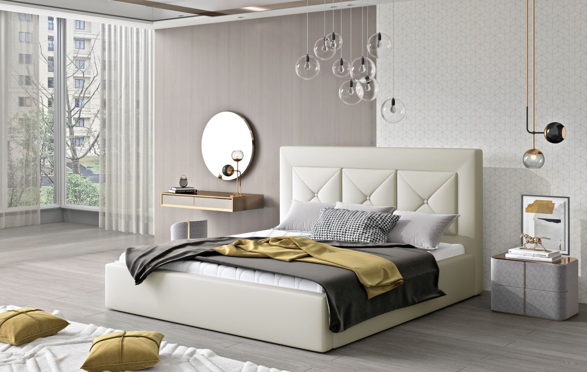 Čalouněná postel CLOE - Soft 33 - 140x200cm - Dřevo ELTAP