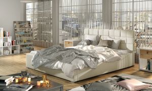 Čalouněná postel GRAND - Soft 33 - 140x200cm - Dřevo