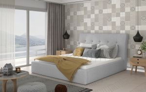 Čalouněná postel INGE - Grande 81 - 140x200cm - Dřevo