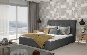 Čalouněná postel INGE - Dora 95 - 140x200cm - Dřevo