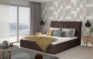 Čalouněná postel INGE - Dora 28 - 140x200cm - Kov ELTAP