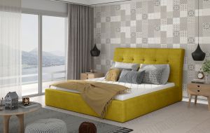 Čalouněná postel INGE - Omega 68 - 140x200cm - Dřevo