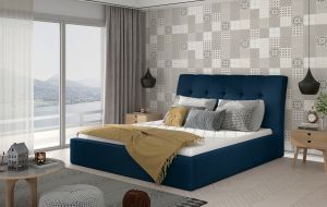 Čalouněná postel INGE - Monolith 77 - 160x200cm - Dřevo