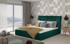 Čalouněná postel INGE - Monolith 37 - 160x200cm - Dřevo