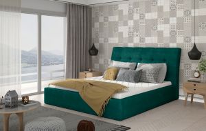 Čalouněná postel INGE - Kronos 19 - 160x200cm - Dřevo ELTAP