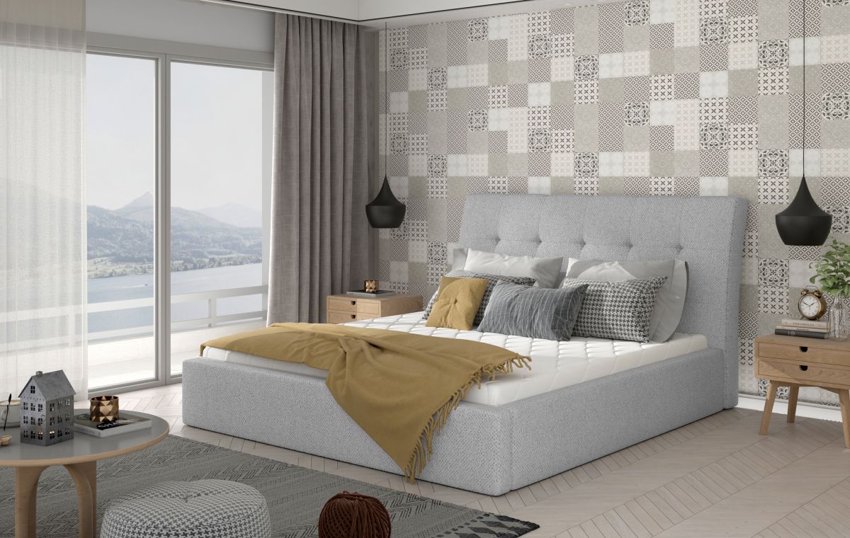 Čalouněná postel INGE - Grande 81 - 180x200cm - Dřevo ELTAP