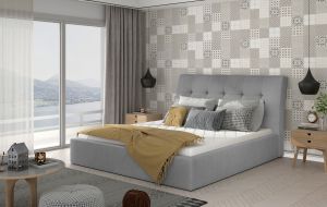 Čalouněná postel INGE - Monolith 84 - 180x200cm - Dřevo