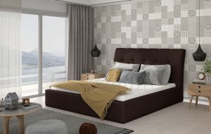 Čalouněná postel INGE - Sawana 26 - 180x200cm - Dřevo
