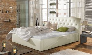 Čalouněná postel MILANO - Soft 33 - 140x200cm - Dřevo