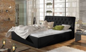 Čalouněná postel MILANO - Soft 11 - 140x200cm - Dřevo