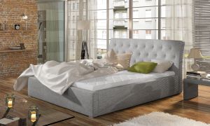 Čalouněná postel MILANO - Sawana 21 - 140x200cm - Dřevo