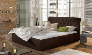 Čalouněná postel MILANO - Soft 66 - 140x200cm - Dřevo
