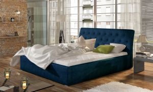 Čalouněná postel MILANO - Kronos 09 - 140x200cm - Dřevo